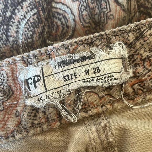 Free People Corduroy Pants size 28 - Picture 3 of 3